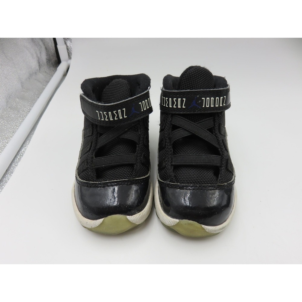 Jordan 11 Retro Space Jam 2016 Toddler Shoes Black Concord 378040-003 Size 6C